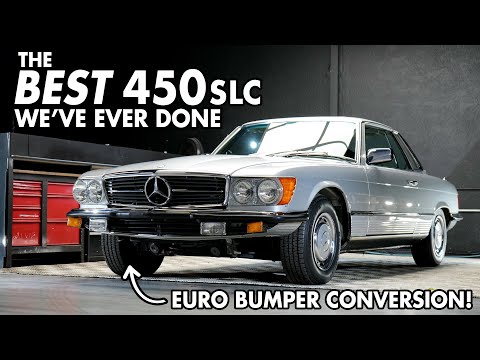 Transforming a Mercedes 450SLC – Full Euro Bumper Conversion & Ultimate Detail!