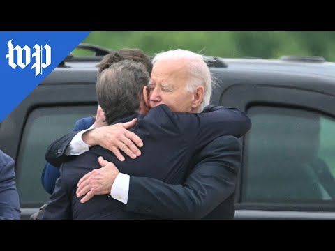 President Biden greets Hunter Biden after conviction