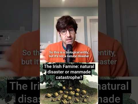 Was the Irish Famine a natural disaster or manmade catastrophe?