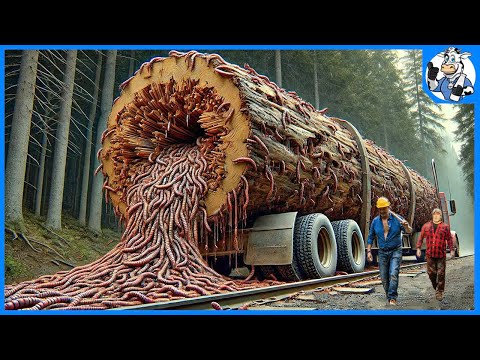 Extreme Dangerous Big Logging Wood Truck Driving Skill | Extreme Dangerous Transport Skill #123