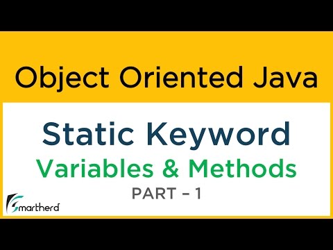 Java STATIC keyword: Static Variable and Methods Part-1. Object Oriented Java Tutorial #13.1