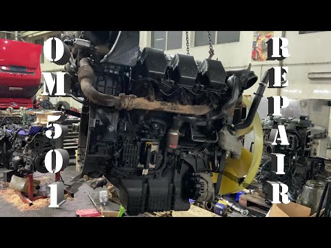 MERS ACTROS engine overhaul OM 501