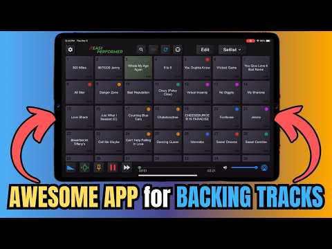 GREAT App for Running BACKING TRACKS Live - Easy Performer