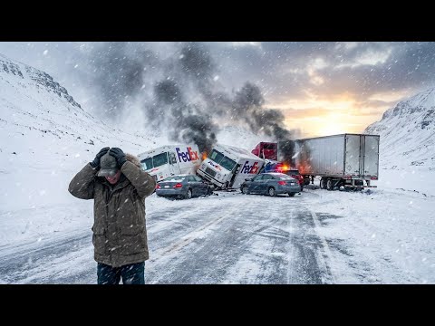 Snowy Road Disasters Caught on Camera