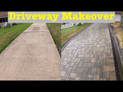 Driveway paver installation