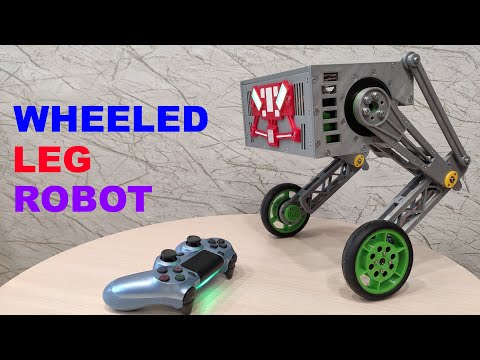 Wheeled-leg self balancing robot ver. 1