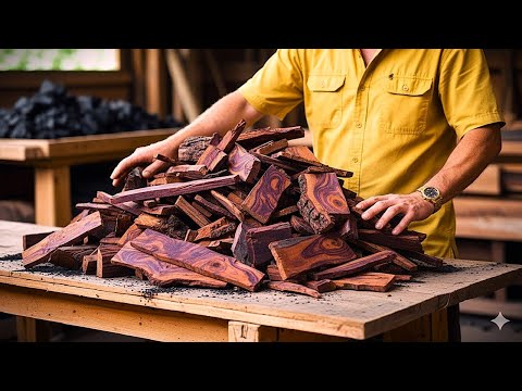 Don't Watch, You'll Be Mesmerized: This Carpenter Turns Scrap Wood Into Stunning Work of Art!