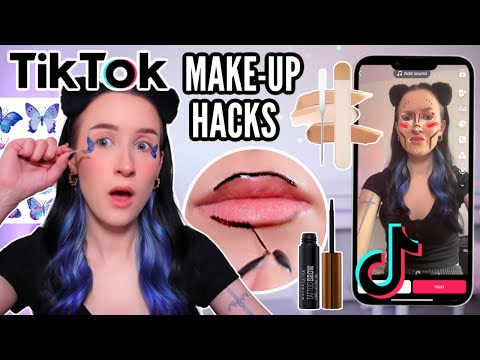 TESTING TIKTOK MAKEUP HACKS + PRODUCTS! *do they actually work?*