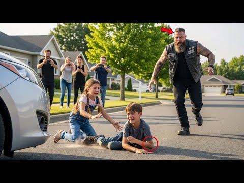 Homeless Boy Broke His Arm Saving the Life of a Hells Angels Daughter, next day 200 Hells Angels did