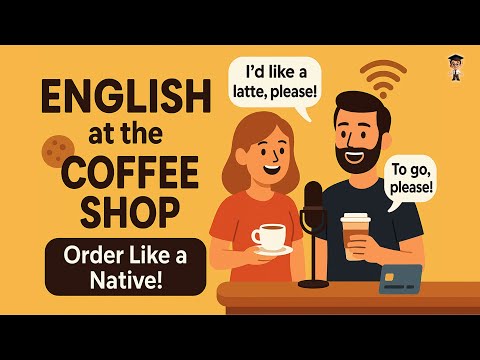 English in Daily Life - 🗣️ Real English at the Coffee Shop — Learn to Order Like a Native!