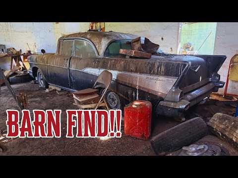 Parked 40 YEARS! 57 BelAir 