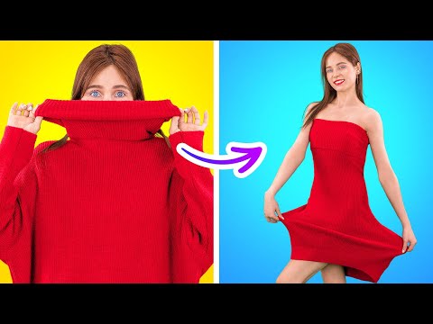 TRANSFORM YOUR LOOK WITH DIY FASHION || Easy & Fun Hacks by 123 GO! Live