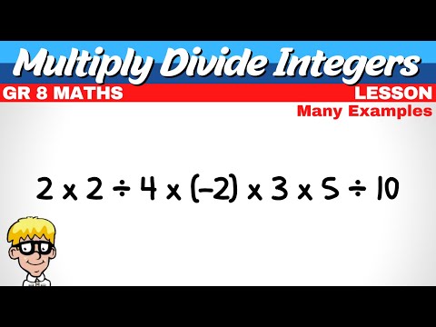 Multiply Divide Integers Grade 8