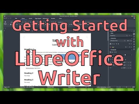 Getting Started with LibreOffice Writer