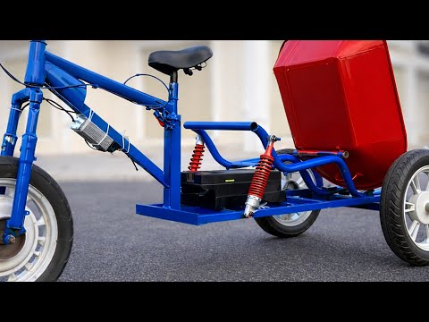 A 50-year-old welder has amazed millions by attaching a pushcart to a bicycle!