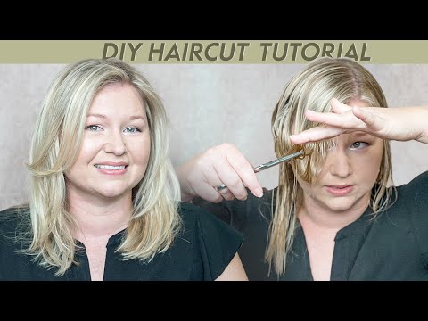 HOW TO: Haircut for fine hair AT HOME | Layered haircut for volume