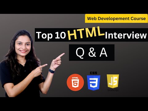 Top 10 HTML Interview Questions & Answers | Web Development Interview Preparation #interview