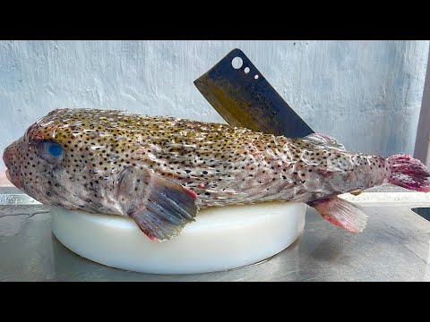 7kg porcupine puffer fish, 6-dish recipe for porcupine puffer fish in the kitchen // Vn Chef