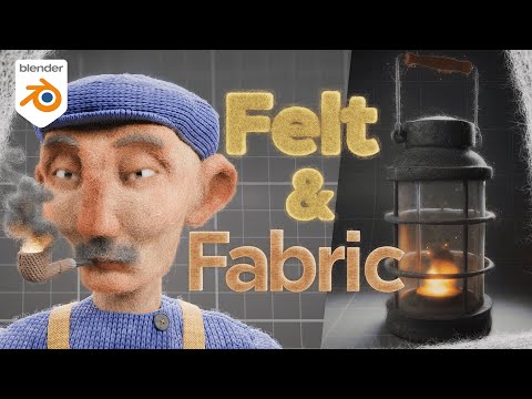 Making REALISTIC Stop-Motion Felt and Fabric Fuzz | Geometry Nodes Tutorial