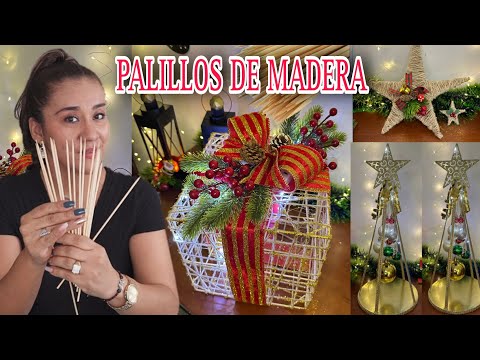 3 AWESOME CHRISTMAS IDEAS🎄TURNING SIMPLE WOODEN STICKS 😱 into ELEGANT ORNAMENTS🌟