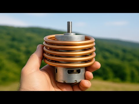 Free Hot Water All Year Round! Try Insert Copper Pipe To The Motor And Get Free Hot Water