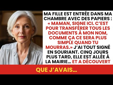 Ma Fille M'a Dit : « Signe Ici, Ce Sera Plus Simple Quand Tu Mourras », 5 Jours Après...