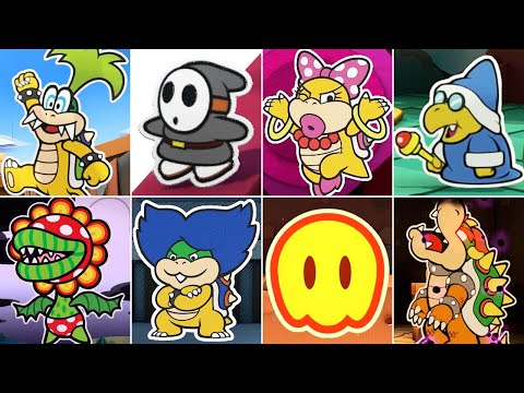 Paper Mario: Color Splash - All Bosses