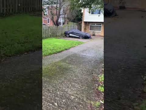 TVR Tuscan abandoned rotting in a drive way