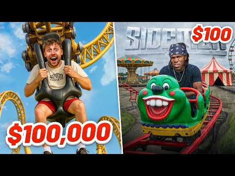 SIDEMEN $100,000 VS $100 THEME PARK (EUROPE EDITION)