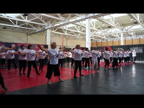 На берегу реки...Чу. 60+. ( line dance).Астрахань.