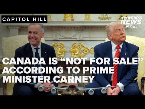 Trump says 'never say never,' as Canadian PM says nation not for sale
