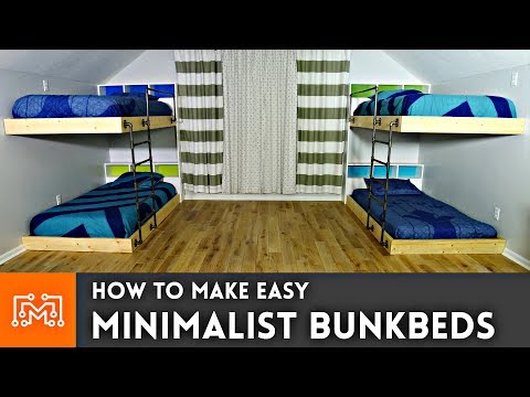 Easy Double Bunk Beds // Woodworking How To | I Like To Make Stuff