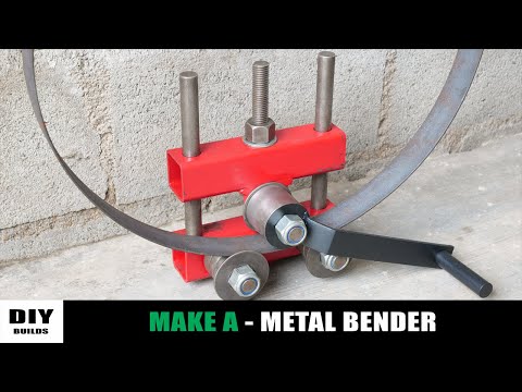 Make A Metal Bender | Simple Homemade Roller Bender | DIY
