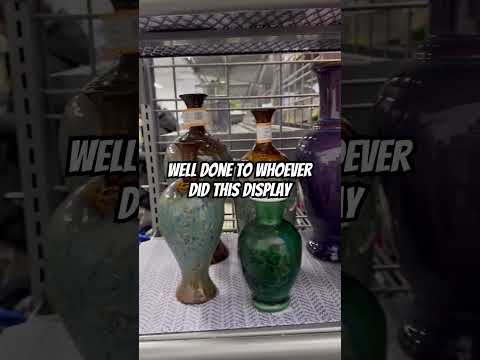 A gorgeous display at Goodwill 🤩 #thrifting #bolofinds #retailtherapy