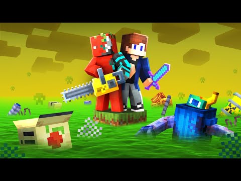 МАЙНКРАФТ, НО НА ОДНОМ БЛОКЕ В МУСОРНОМ ОКЕАНЕ!