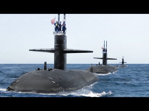 Massive US Navy Submarines in Action During Intense Patrol Mission