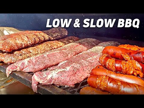 AMERICAN FOOD - BBQ Smoked RIBS and PULLED PORK Nachos | SMORGASBURG DTLA