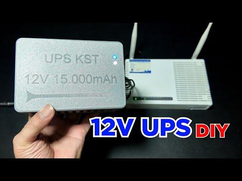 DIY 12V 15000mAh UPS – Keep WiFi and Cameras On During Power Outage
