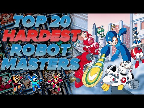 TOP 20 Hardest NES Robot Masters (Buster Only, No E-Tanks) Mega Man 1-6
