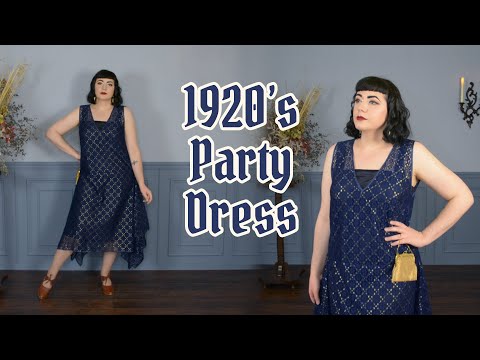Making a 1920's Party Dress // Handkerchief Hem and Fitting the Bust