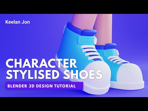 Blender Character Modeling - Easy Stylised Shoes - Blender Tutorial