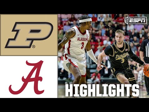 Purdue Boilermakers vs. Alabama Crimson Tide | Full Game Highlights | ESPN College Basketball