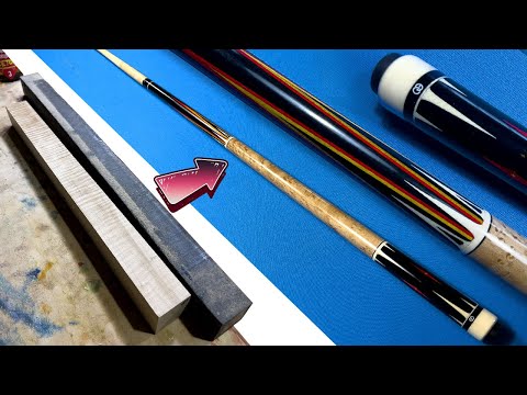 Making a Pool Cue from Scratch (ASMR / No Talking)