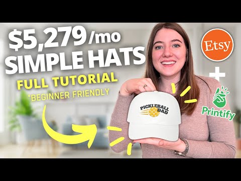 How to Make $5,279 Selling Embroidered Hats (EASY): Beginner Print on Demand Tutorial