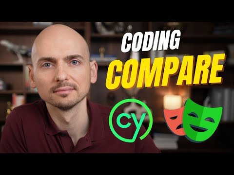 Cypress vs Playwright side-by-side coding comparison.