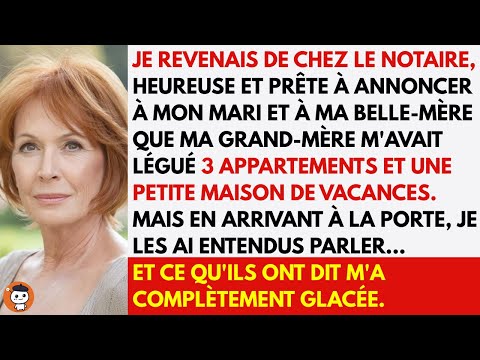 Je suis revenue du notaire… puis j’ai entendu le plan de mon mari et de sa mère contre moi