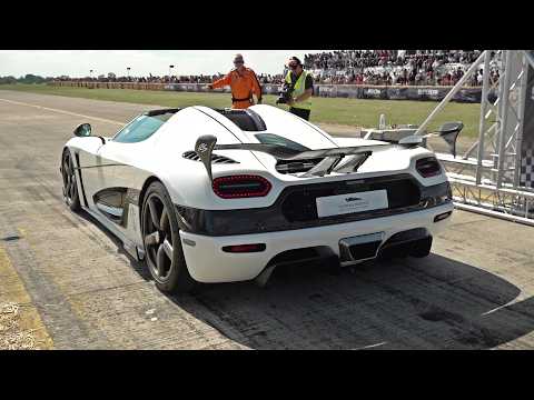 Supercars Accelerating! Enzo, McMurtry Spéirling, T50, AMG One Carrera GT, Twin Turbo Huracan