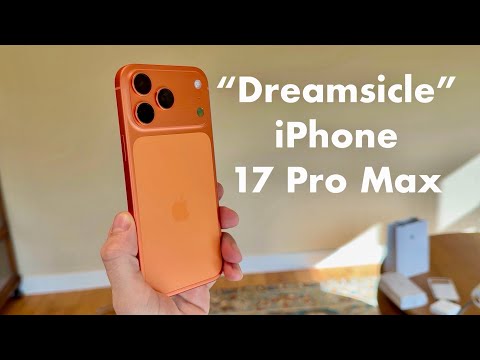 (4K) iPhone 17 Pro Max Unboxing Cosmic Orange + Apple Store Experience