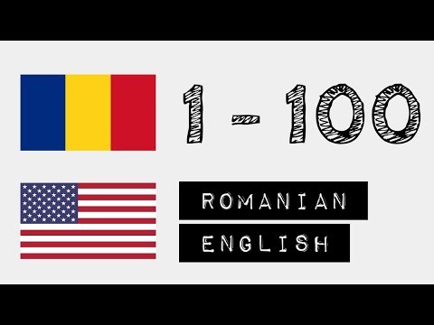Numbers from 1 to 100 - Romanian - English