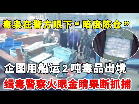 22名毒枭试图在警方眼下“暗度陈仓”，企图用船装2吨毒品出境贩卖，缉毒民警果断行动 ，环环相扣扯出制毒贩毒家族，抓捕现场比大片还精彩！#缉毒警察#缉毒现场【警视】